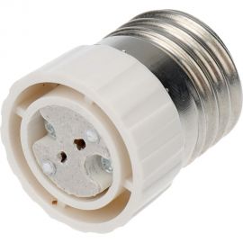 Цокольный переходник REXANT e27-gu5.3 белый 11-8857 