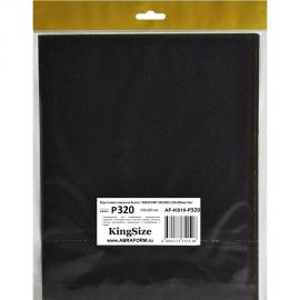 Водостойкая наждачная бумага KINGSIZE 230x280 мм, 10 шт, P320 ABRAFORM AF-KS10-P320 