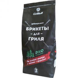 Древесноугольные брикеты Grillkoff 2 кг 4 