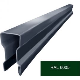 Заборная планка ТАВРОС 0.4х22х2000 мм, полиэстер, глянец, RAL 6005 зеленый мох 2000587 