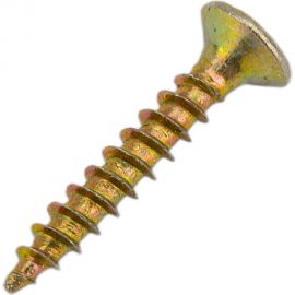 Шуруп крепежная техника желтый цинк, 2,5x16 1000 шт. 431296 БК 
