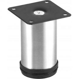 Ножка Tech-Krep металл, круглая, регулируемая, D50x80 мм, сталь - накл. 152149 