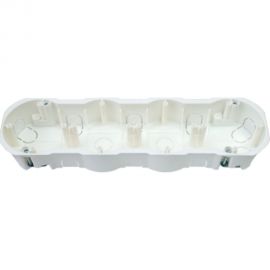 Коробка BYLECTRICA для 4-х местной рамочно-узловой сборки гипсокартон 287х76х42 мм К-224 