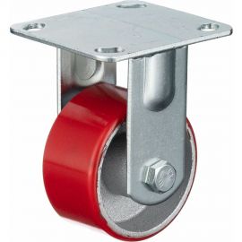 Колесо неповоротное (100 мм; грузоподъемность 200 кг; игольчатый подшипник; чугун; полиуретан) СТЕЛЛА-ТЕХНИК N29100CPUF 