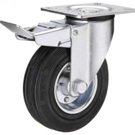 Колесо промышленное усиленное поворотное с площадкой и тормозом SRCb 55 (125 мм; 140 кг) А5 1000486 