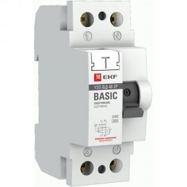 Электронное устройство защитного отключения EKF ВД-40 2P 63А/300мА Basic SQelcb-2-63-300e-sim 
