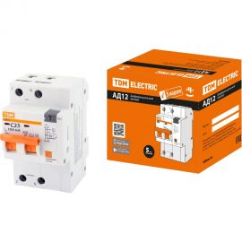 Дифференциальный автомат TDM АД12 2Р 25А 100мА SQ0204-0112 