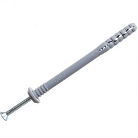 Дюбель-гвоздь Невский Крепеж 6x80, грибовидная манжета, полипропилен, 10 шт. пакет нк 800495 