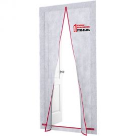 Временная пленочная дверь 120х220 см с молнией типа L вариант 1А СТОП-ПЫЛЬ 201802 