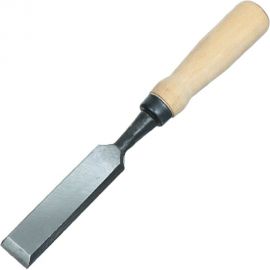 Плоская стамеска Арефино Инструмент горячая штамповка, с деревянной ручкой, 28 мм С266 