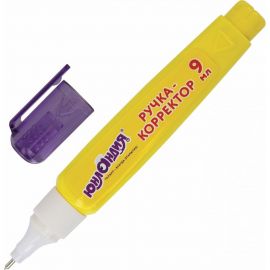 Ручка-корректор ЮНЛАНДИЯ 9 мл, металлический наконечник 228432 