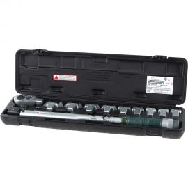 Динамометрический ключ с набором рожковых насадок Hans 13-30, 40-200 Nm, 1/2"" 4673 