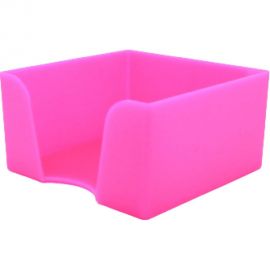 Пластбокс для бумажного блока ОСКОЛПЛАСТ 9х9х5 см, розовый 995-11 