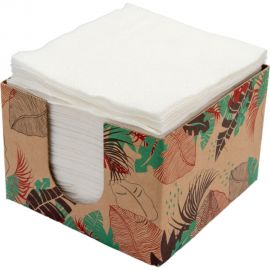 Однослойные салфетки Сыктывкарские 24x24 см, со сплошным тиснением, 100 шт., в коробке СК1.1 