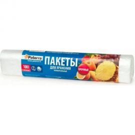 Универсальные пакеты для хранения PATERRA 24х36 см, 100 шт в упаковке, 8 мкм 109-007 