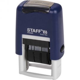 Датер-мини STAFF Printer 7810 месяц буквами, оттиск 22x4 мм 237432 