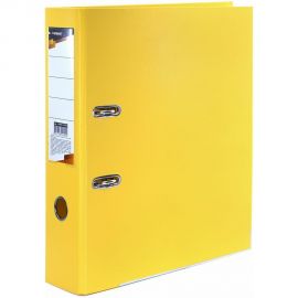 Папка-регистратор INFORMAT 75 мм, двустороннее покрытие, PVC P2PVC-75/Yel 