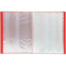 Папка LITE с файлами А4 20 файлов красный пластик 500 мкм NP0145-20BR 