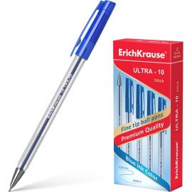 Шариковая ручка ErichKrause ULTRA-10, синий 13873 