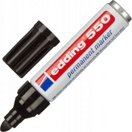 Перманентный маркер Edding E-550/1 черный 3-4 мм круглый наконечник 539363 