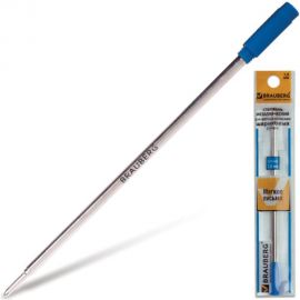 Стержень 20 шт в упаковке BRAUBERG шариковый металлический 116мм тип CROSS 1мм упаковка с подвесом синий 170201 