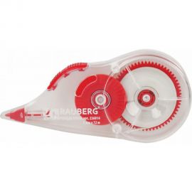 Корректирующая лента BRAUBERG 5 мм х 12 м, прозрачный, с подкручиванием 226814 