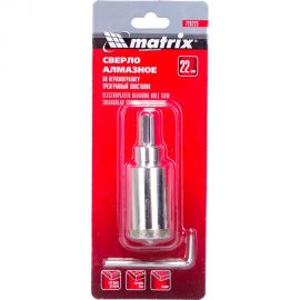 Сверло алмазное по керамограниту (22х67 мм; 3-гранный хвостовик) MATRIX 726223 