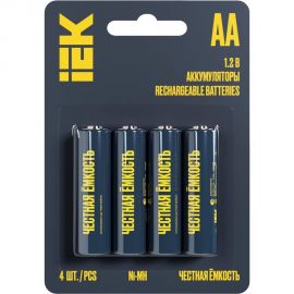 Аккумулятор IEK green ni-mh aa 2700мач (4шт/блистер) AAK-NIMH-06-2700-L04 
