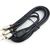 Аудио кабель Cablexpert. 3.5 джек /2хRCA, черный, 3м, блистер CCAB-02-35M2RM-3MB 
