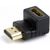 Переходник HDMI-HDMI Cablexpert, 19F/19M, угловой соединитель 90 градусов, A-HDMI90-FML 