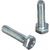 Болт DIN 933 с шестигранной головкой, оцинкованный М6х25, 70шт - коробка Tech-Krep 105202 