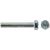 Болт DIN 933 с шестигранной головкой, оцинкованный М10х50, 10шт - коробка Tech-Krep 105217 