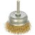 Щетка чашка, латунированная витая проволока, мягкая 50 мм для дрели Vira 572051 