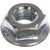 Гайка DIN 6923 с фланцем ЗУБР, M6, 14 шт, кл. пр. 8, оцинкованная, 303636-06 – изображение 2