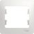 Рамка Schneider Electric 1-м Glossa белая GSL000101 