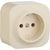 Розетка Legrand 2К без шторок, слоновая кость 782240 