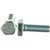 Болт DIN 933 с шестигранной головкой, оцинкованный М10х30, 20шт - коробка Tech-Krep 105215 