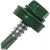 Кровельный саморез Стройметиз 5,5х19 зеленый мох RAL 6005 уп. 300 шт. 2130216 