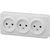 Розетка ЭРА Эксперт 11-2207-01 3х2P, 16АХ-250В, ОУ, белый Б0020697 
