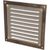Решетка вентиляционная стальная с сеткой (150x150 мм; коричневая) ERA 1515МЭ кор 87-915 – изображение 2