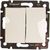 Двухклавишный выключатель, белый Legrand Valena 774405 