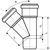 Канализационный тройник Ostendorf 45 градусов, 90х90 114200 – изображение 2