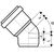 Отвод Ostendorf наружной канализации 110 мм, 45 градусов 220220 – изображение 2