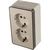 Розетка WERKEL WL15-02-03 двойная с заземлением Gallant белая a036767 