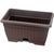 Балконный пластиковый ящик с поддоном ПРОТЭКТ коричневый ЯБ-30 К 