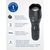 Ручной фонарь FERON с аккумулятором TH2400 USB ZOOM 137x40x40мм, алюминий 41682 – изображение 5