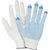 Перчатки Fort х/б с ПВХ, 10 класс, 4 нити, 40г, белые 10010831 