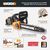 Бесщеточная цепная аккумуляторная пила WORX 40 В, 2х2.0 А*ч, двойное ЗУ 2x2A WG384E – изображение 16