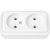 Розетка Bylectrica, 2-местная ОУ, серия ПРАЛЕСКА, белый РА16-260 