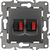 Двойная аудио розетка ЭРА 12-3112-12 IP20, 12, графит Б0027467 
